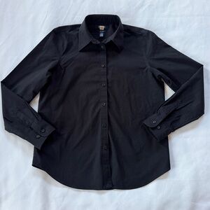 Black Chaps Petite dress shirt